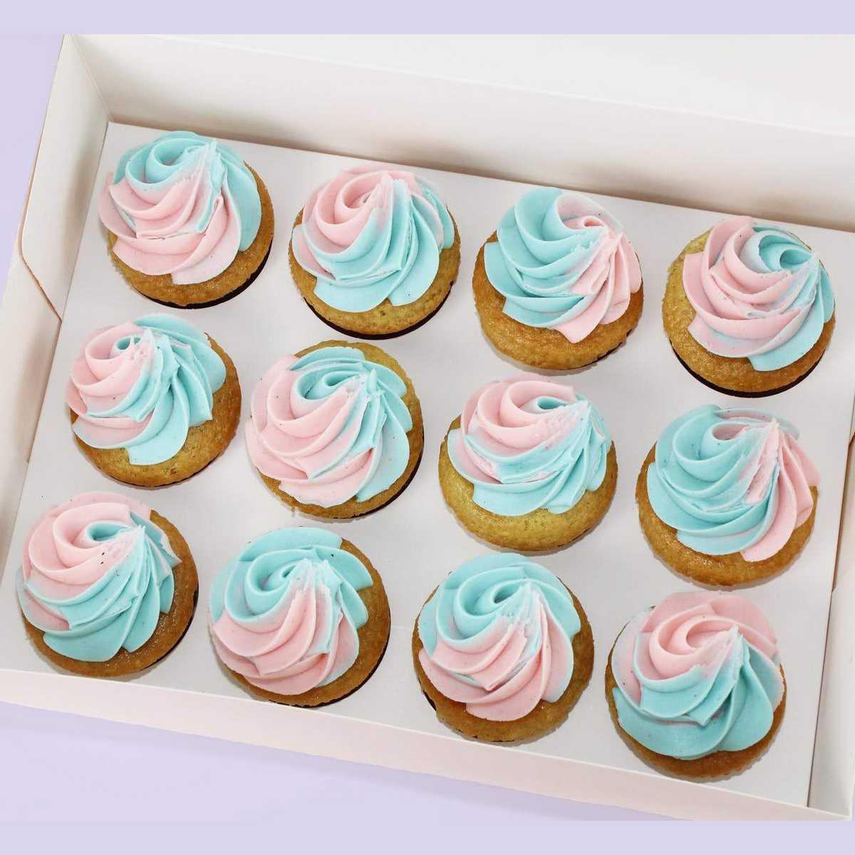 Gender Reveal Cupcakes (One Dozen) – Carytown Cupcakes